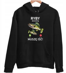 JHK Ajándék Horgásnak Unisex Pulóver Horgász Halász Hoodie méret M