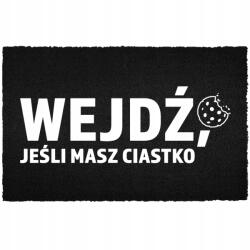 TabPrint Lábtörlő Bejárati Kókusz 40X60 Fekete Divatos Nyomtatás Ajándék Dekoráció (WYCIERACZKA STYL MODNA NADRUK TRWAŁA CZARNA)