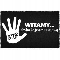 TabPrint Lábtörlő 40X60 Fekete Humor Felirat Ugye Te Vagy Az Anyós? (WYCIERACZKA WEJŚCIOWA CHYBA JESTEŚ TEŚCIOWĄ?)