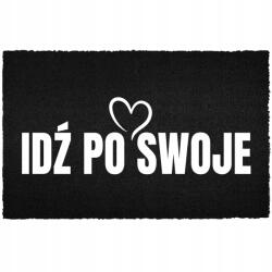 TabPrint Lábtörlő Bejárati Padló Fekete Kókusz Vicces Nyomtatás Menj A Sajátodért (WYCIERACZKA CZARNA KOKOSOWA IDŹ PO SWOJE)