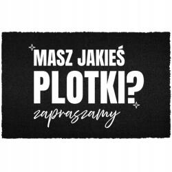TabPrint Lábtörlő Bemeneti Padló Fekete Kókusz Humorral Valami Pletyka? (WYCIERACZKA CZARNA KOKOSOWA JAKIEŚ PLOTKI?)