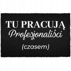 TabPrint Lábtörlő Az Ajtó Alá Kókusz Fekete Néha Profik (CZASEM PROFESJONALIŚCI Czarna kokosowa)