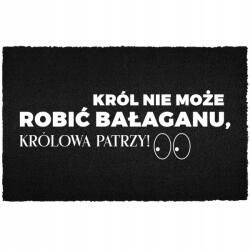 TabPrint Lábtörlő Bejárati Kókusz 40X60 Divatos Dekoráció Nyomtatás Fekete Ajándék (WYCIERACZKA MODNA TRWAŁA NADRUK STYL CZARNA)