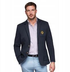 Ombre Fit blézer arany gombokkal és emblémával sötétkék OM-BLZB-0166 S (OM-BLZB-0166)