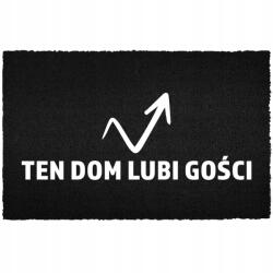 TabPrint Lábtörlő Bejárati Kókusz 40X60 Divatos Ajándék Nyomtatás Dekoráció Fekete (WYCIERACZKA MODNA CZARNA NADRUK TRWAŁA STYL)
