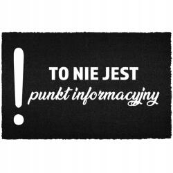 TabPrint Lábtörlő Bejárati Kókusz 40X60 Fekete Ajándék Dekoráció Divatos Nyomtatás (WYCIERACZKA STYL TRWAŁA CZARNA MODNA NADRUK)