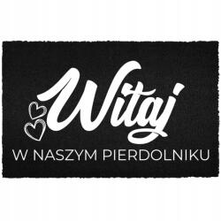 TabPrint Lábtörlő 40X60 Ajtó Alá Felirat Üdvözöllek A Faszkalapunkban (WYCIERACZKA WITAJ W NASZYM BAŁAGANIE HIT)
