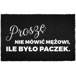 TabPrint Lábtörlő Bejárati Ajtó Alá 60X40CM Kókusz Fekete Nem Mondhatod El A Férjednek (WYCIERACZKA NIE MÓWIĆ MĘŻOWI Czarna kokosowa)