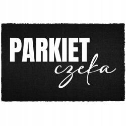 TabPrint Lábtörlő A Bejárati Ajtó Alá 60X40CM Kókusz Fekete Parketta (WYCIERACZKA PARKIET CZEKA Czarna kokosowa)