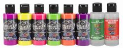 CreateX Colors Wicked Fluoreszkáló airbrush festék készlet 8x60ml (W-PR-SET116193)