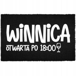 TabPrint Lábtörlő A Bejárati Ajtó Alá 60X40CM Kókusz Fekete Nyitott Szőlő (WYCIERACZKA WINNICA OTWARTA Czarna kokosowa)