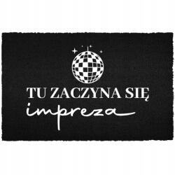 TabPrint Lábtörlő Bejárati Padló Fekete Kókusz Az Ajtó Alatt Humor Tu Party (WYCIERACZKA CZARNA KOKOSOWA TU IMPREZA)