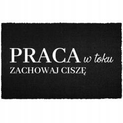 TabPrint Lábtörlő Bejárati Ajtó Alá 60X40CM Kókusz Fekete Tartsa Meg A Csendet (WYCIERACZKA ZACHOWAJ CISZĘ Czarna kokosowa)
