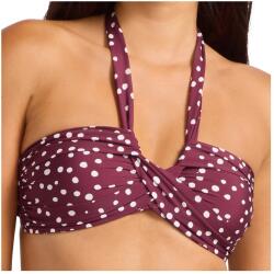 Seafolly Дамско бикини горнище Seafolly Women's Dolce Dot Halter Bandeau Bikini top - Dark Burgundy - размер 42 (EU) (150-6761-0215)