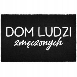 TabPrint Lábtörlő A Bejárati Ajtó Alá 60X40 Kókusz Fekete Fáradt Emberek Háza (DOM LUDZI ZMĘCZONYCH Czarna kokosowa)
