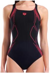 arena Дамски бански костюм Arena Women's Graphic Swimsuit Swim Pro Back Swimsuit - Black / Asphalt - размер 46 (EU) (150-5855-0317)