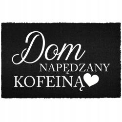 TabPrint Lábtörlő Bejárati Padló Fekete Kókusz Az Ajtó Alatt Humor Ház Koffein (WYCIERACZKA CZARNA KOKOSOWA DOM KOFEINA)