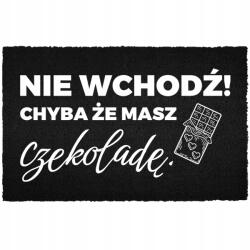 TabPrint Lábtörlő Bejárati Kókusz 40X60 Fekete Otthon Stílusos Nyomtatás Dekoráció (KOKOSOWA WYCIERACZKA NADRUK DEKORACJA CZARNA)