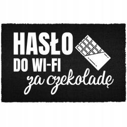 TabPrint Lábtörlő Bemeneti Padló Fekete Kókusz Humor Csokoládé Jelszó (CZARNA KOKOSOWA HASŁO ZA CZEKOLADĘ)