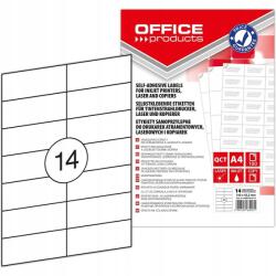 Office Products címkék A4 105x42.3mm fehér (100) (14067015-14)
