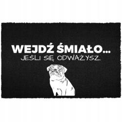 TabPrint Lábtörlő Kókusz 40X60 Fekete Sláger Felirat Belépés, Ha Mersz (WYCIERACZKA WEJDŹ, JEŚLI SIĘ ODWAŻYSZ. HIT)
