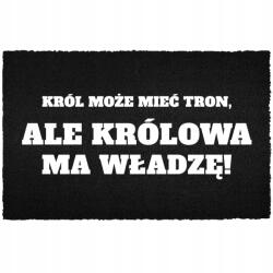 TabPrint Lábtörlő Bejárati Kókusz 40X60 Divatos Dekoráció Ajándék Nyomtatás Fekete (WYCIERACZKA MODNA TRWAŁA CZARNA NADRUK STYL)