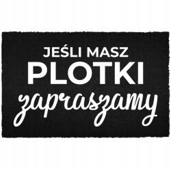 TabPrint Lábtörlő Bemeneti Padló Fekete Kókusz Humorral Ha A Pletykák (WYCIERACZKA CZARNA KOKOSOWA JEŚLI PLOTKI TO)
