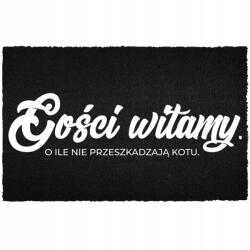 TabPrint Lábtörlő 40X60 Ajtó Alá Felirat Vendég? Ne Zavard A Macskát (WYCIERACZKA GOŚĆ? NIE PRZESZKADZAJ KOTU HIT)