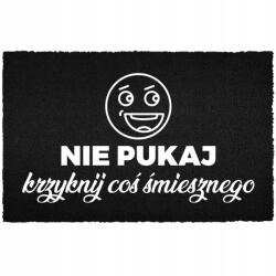 TabPrint Lábtörlő Bemeneti Kókusz Felirat Ne Kopogj - Kiálts Valami Vicceset (WYCIERACZKA WEJŚCIOWA NIE PUKAJ JAK KOMORNIK!)