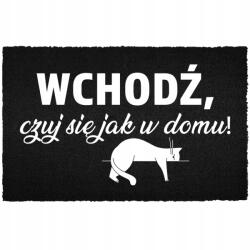 TabPrint Lábtörlő Bejárati Kókusz 40X60 Nyomtatott Dekoráció Divatos Ajándék Fekete (WYCIERACZKA NADRUK MONOCHROM MODNA CZARNA HIT)