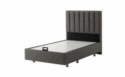 INFINIZA Relax Ágykeret 90x200 cm Szürke Kárpittal - Relax Ágyneműtartós Ágykeret