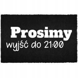 TabPrint Lábtörlő Bejárati Kókusz 40X60 Otthon Dekoráció Stílusos Fekete Nyomtatás (WYCIERACZKA CZARNA DEKORACJA KOKOSOWA NADRUK)