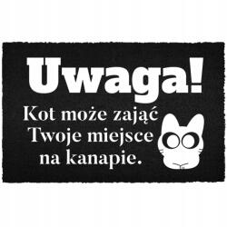 TabPrint Lábtörlő Bejárati Kókusz 40X60 Dekoráció Stílusos Nyomtatás Otthon Fekete (WYCIERACZKA CZARNA NADRUK KOKOSOWA DEKORACJA)