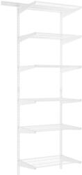Intradin Fali polc fém fehér 200x60x40cm TOPTRACK