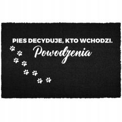 TabPrint Lábtörlő 40X60 Humorral Felirattal A Kutya Kiválasztja A Vendégeket (WYCIERACZKA WEJŚCIOWA MASZ ALERGIĘ? TO TRUDNO)