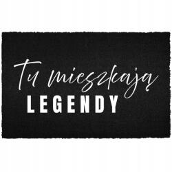 TabPrint Lábtörlő Bejárati Padló Fekete Kókusz Az Ajtó Alá Vicces Legendák (WYCIERACZKA CZARNA KOKOSOWA LEGENDY)