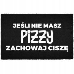TabPrint Lábtörlő A Bejárati Ajtó Alá 60X40 Kókusz Fekete Ha Nincs Pizzád (JEŚLI NIE MASZ PIZZY Czarna kokosowa)