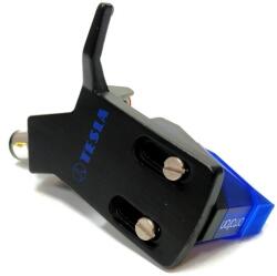 TESLA Headshell Black - Ortofon 2M BLUE - Set preamontate cu prenoska Ortofon 2M BLUE pe headshell de calitate TESLA