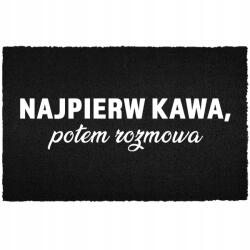 TabPrint Lábtörlő Kókusz Bemeneti 40X60 Nyomtatott Dekoráció Fekete Divatos Ajándék (WYCIERACZKA NADRUK MONOCHROM HIT CZARNA MODNA)