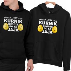 JHK Munka, mint egy tyúkól, megyek, mert vannak tojások, Unisex pulóver Ajándékba Születésnapra M