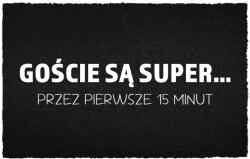 TabPrint Lábtörlő Bejárati Kókusz 40X60 Fekete Dekoráció Nyomtatás Divatos Ajándék (WYCIERACZKA STYL TRWAŁA NADRUK MODNA CZARNA)