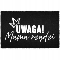 TabPrint Lábtörlő Anyák napi ajándék Kókusz fekete 60x40cm Megjegyzés (Wycieraczka Kokosowa Czarna Uwaga)