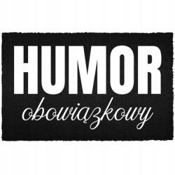 TabPrint Lábtörlő Bemeneti Padló Fekete Kókusz Humorral Kötelező Humorral (WYCIERACZKA CZARNA KOKOSOWA HUMOR OBOWIĄZKOWY)