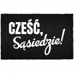 TabPrint Lábtörlő Bejárati Padló Fekete Kókusz Humor Szomszéd Ajtó! (WYCIERACZKA CZARNA KOKOSOWA SASIEDZIE!)