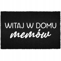 TabPrint Lábtörlő Bejárati Ajtó Alá 60X40 Kókusz Padló Fekete Mémek Háza (WYCIERACZKA DOM MEMÓW Czarna kokosowa)
