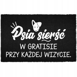 TabPrint Lábtörlő Bejárati Kókusz 40X60 Stílusos Otthon Dekoráció Fekete Nyomtatás (WYCIERACZKA DEKORACJA NADRUK KOKOSOWA CZARNA)