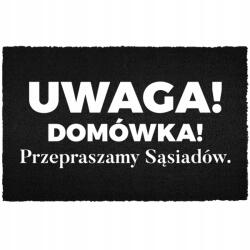 TabPrint Lábtörlő Bejárati Kókusz 40X60 Stílusos Nyomtatás Dekoráció Fekete Otthon (KOKOSOWA DEKORACJA WYCIERACZKA NADRUK CZARNA)