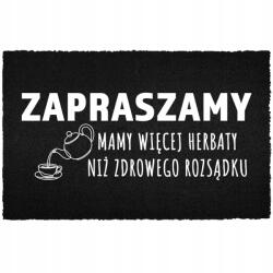TabPrint Lábtörlő Kókusz Bemeneti 40X60 Nyomtatott Dekoráció Fekete Divatos Ajándék (WYCIERACZKA NADRUK MONOCHROM HIT MODNA CZARNA)