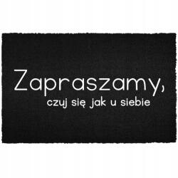 TabPrint Lábtörlő Bejárati Kókusz 40X60 Fekete Nyomtatott Divatos Ajándék Dekoráció (WYCIERACZKA HIT NADRUK MODNA CZARNA MONOCHROM)
