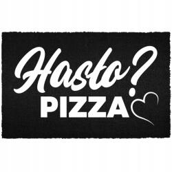 TabPrint Lábtörlő Bejárati Padló Fekete Kókusz Az Ajtó Alatt Humor Jelszó Pizza (WYCIERACZKA CZARNA KOKOSOWA HASŁO PIZZA)
